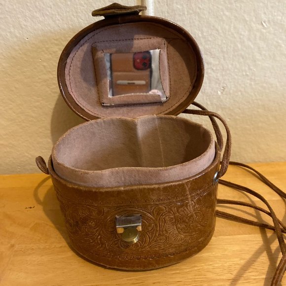 Mexican Leather Pill Box Purse - Picture 5 of 8